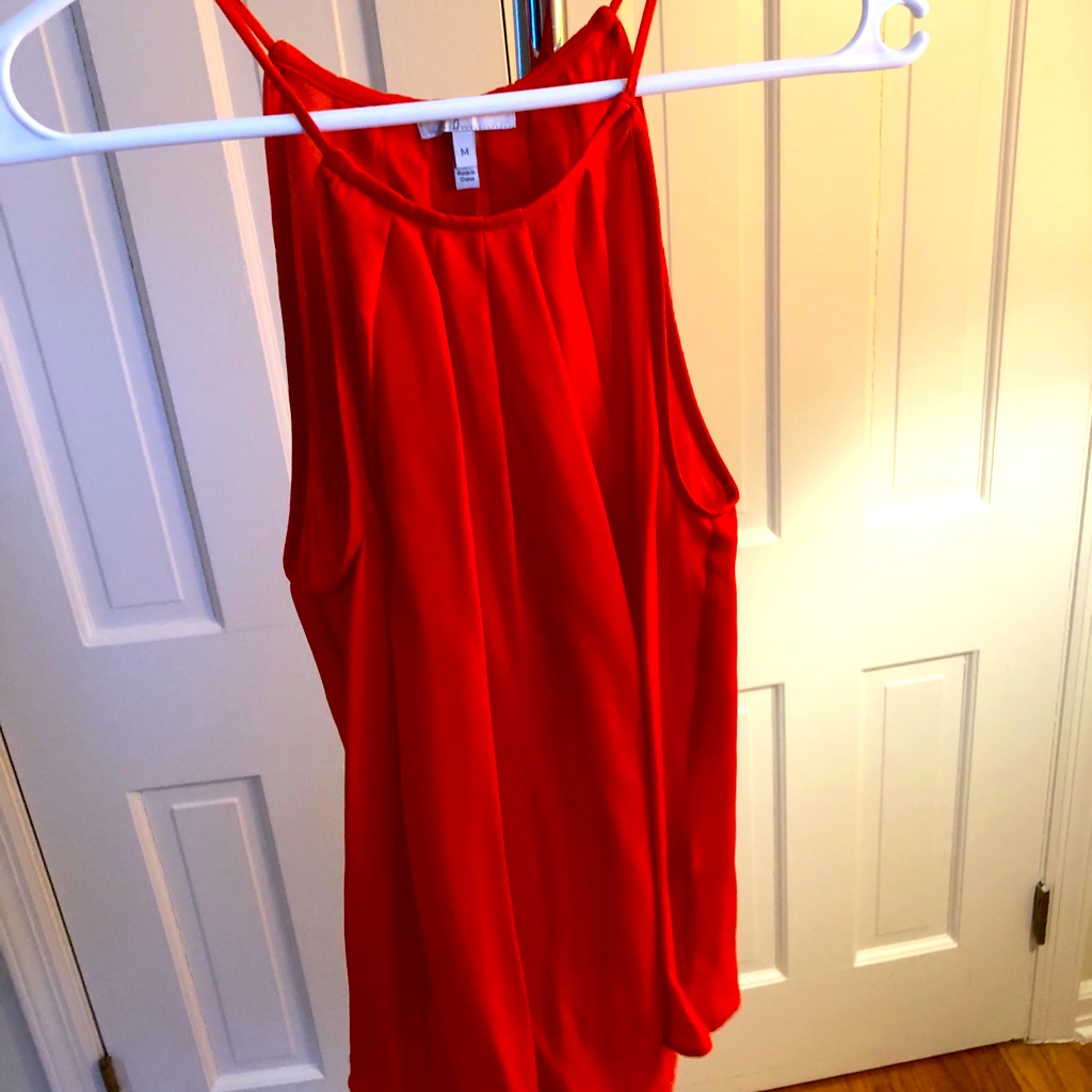 High Neck Silk Joie Tank
